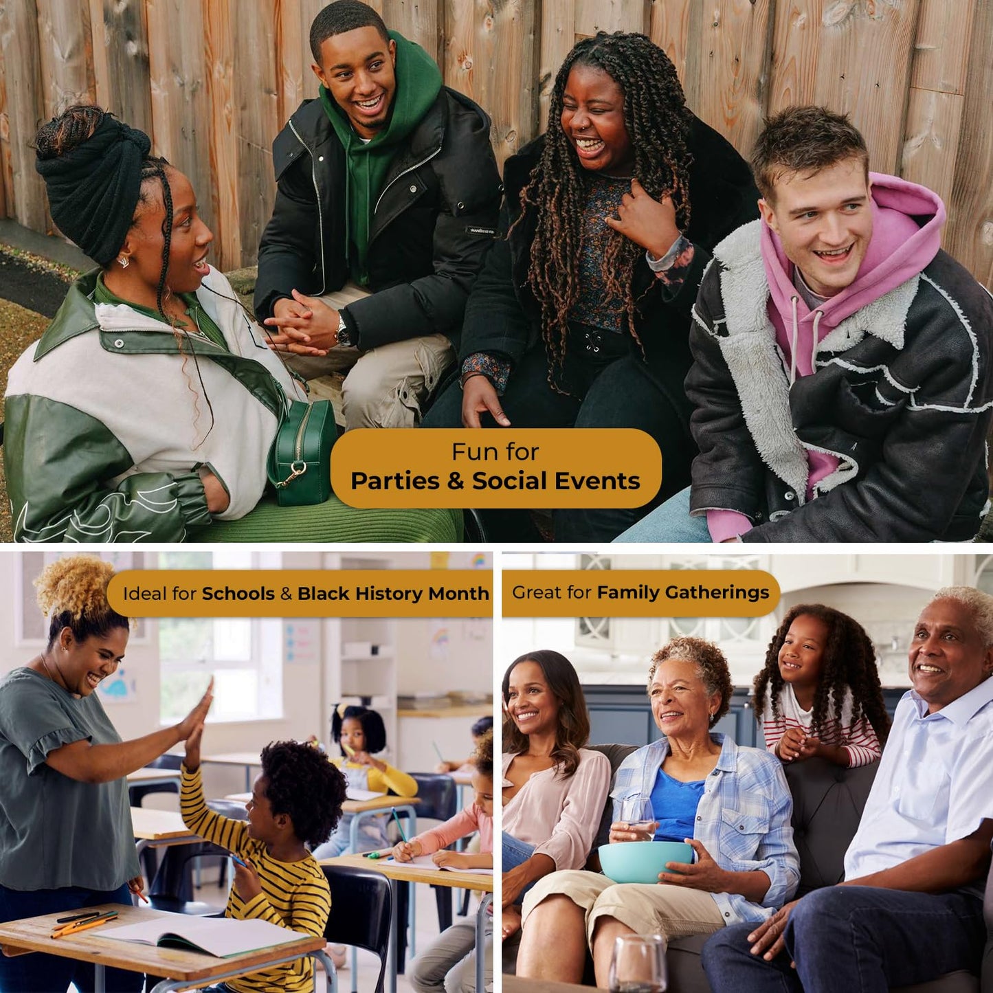 Black Heritage Trivia Game - Fun & Educational Family Card Game - Celebrate African American Culture with Friends & Family - Perfect for Game Nights