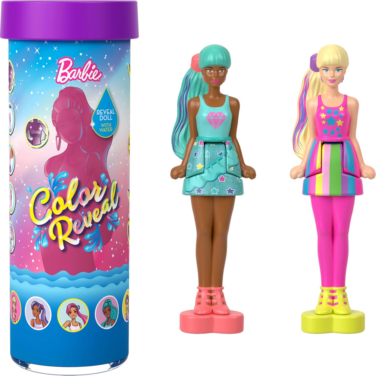 Barbie Mini BarbieLand Reveal Dolls 5-Pack, 1.5-inch with Surprise Unboxing, Different Reveals (Styles May Vary)