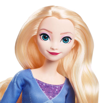 Mattel Disney Frozen Elsa Fashion Doll with Removeable Dress & Shoes, Mythical Horse-Like Nokk & Adventure Carriage, Inspired by Frozen: Winter