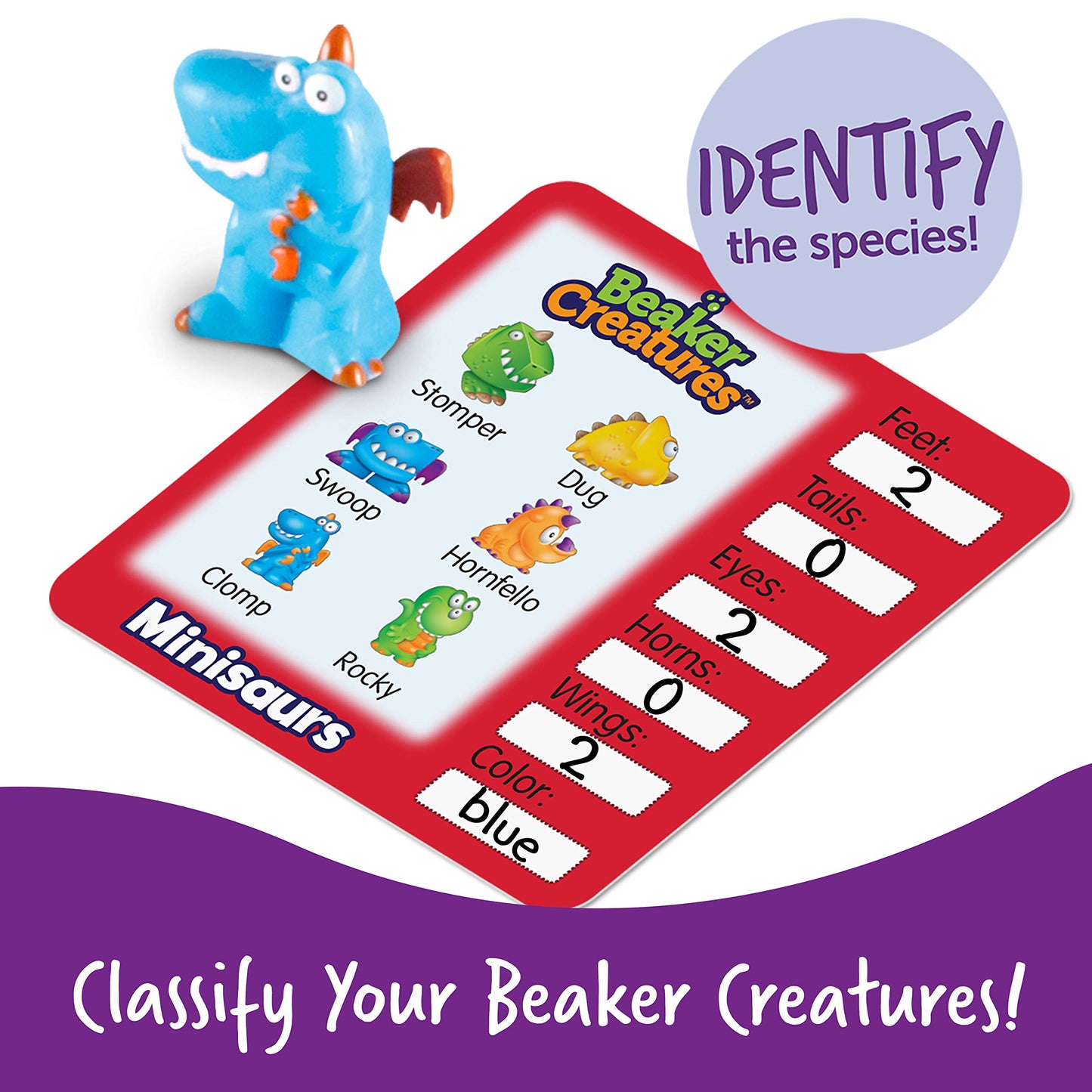 Learning Resources Beaker Creatures Reactor Pods,Series 1, STEM Certified Science Toy, Fun Experiments For Kids , 6 Pack, Ages 5+