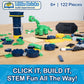 Little Bricks Build Experience, The Adventures of Brixie and Fig | Interactive Reading & Building Blocks Toy for Children & Kids, Gift for Boys &