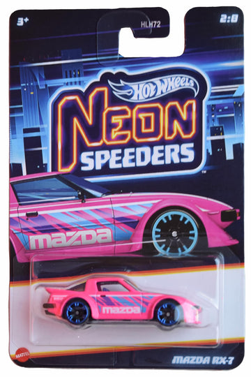 Hot Wheels Mazda RX-7, Neon Speeders 2/8 [Pink]