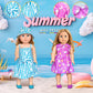 American 18 inch Doll Clothes Accessories-10 Set Doll Outfits for Girl Doll Clothes, Valentine's Toys Gifts for Kids Dressing up