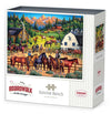 Boardwalk Sunrise Ranch 1000 Piece Jigsaw Puzzle Western Country Horse Puzzles with Premium Box, Gift for Adults and Family 19"x26"