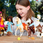 Mattel Spirit Untamed Doll & Toy Horse Set, Miradero Festival Lucky 7-inch Small Doll with Spirit (8-inch) with Long Mane & Accessories