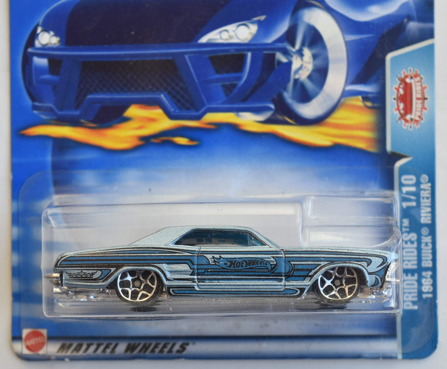 Hot Wheels 1:64 Scale Pride Rides 1/10 Blue 1964 Buick Riviera #133 Highway 35TH Card