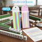 Geyynow 1600 PCS Mahjong Highlighter Strips, Mahjong Line Finder Highlighter Taps Accessories, Transparent Sticky Card Markers Reusable & No Adhesive