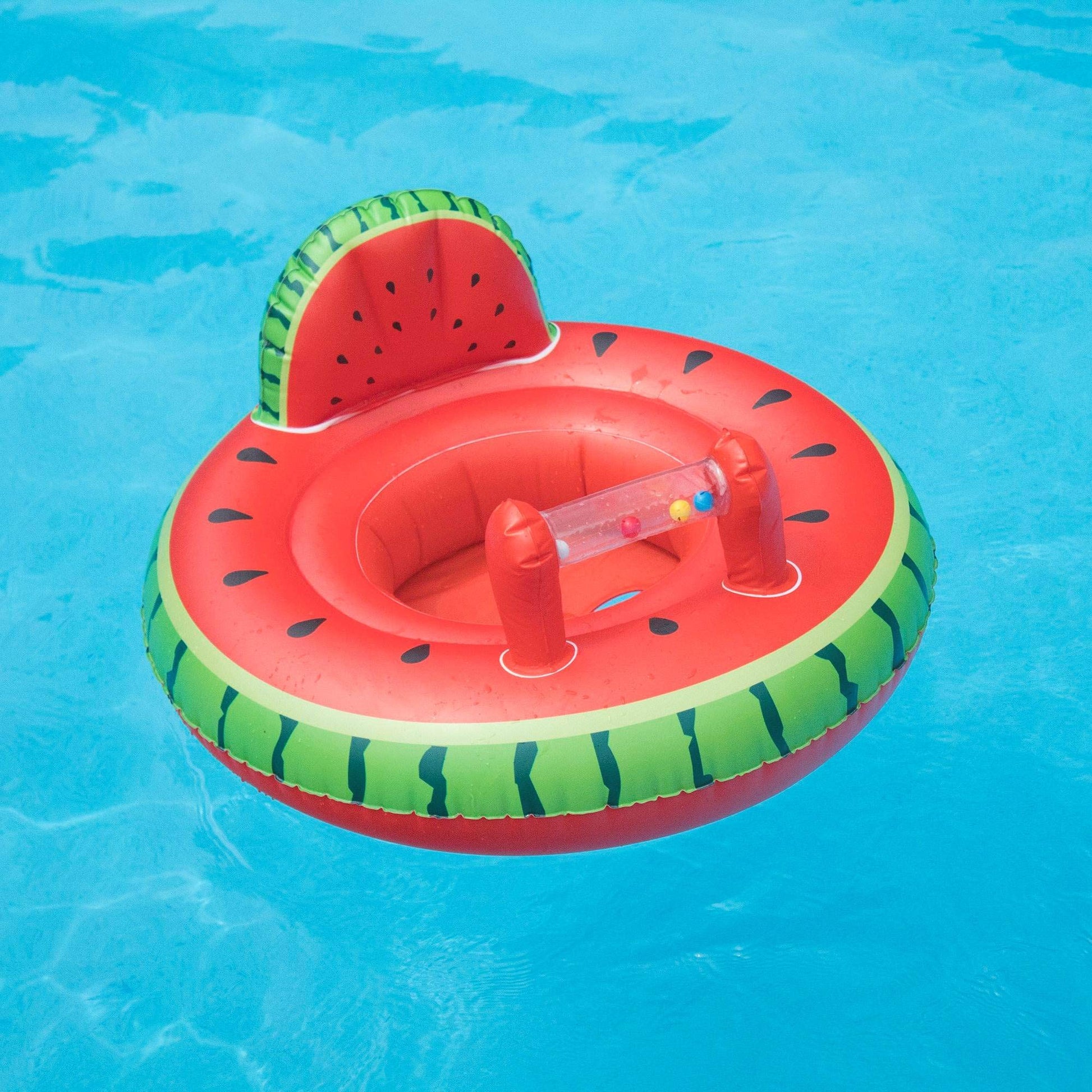 SWIMLINE | Inflatable Baby Pool Float Seat with Leg Holes | 28"| Watermelon