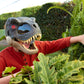 Mattel Jurassic World Rebirth T-Rex Rage N Roar Mask with LED Light Up Eyes, Blink Action with 3 Level Aggression Effect, Dinosaur Costume Headgear