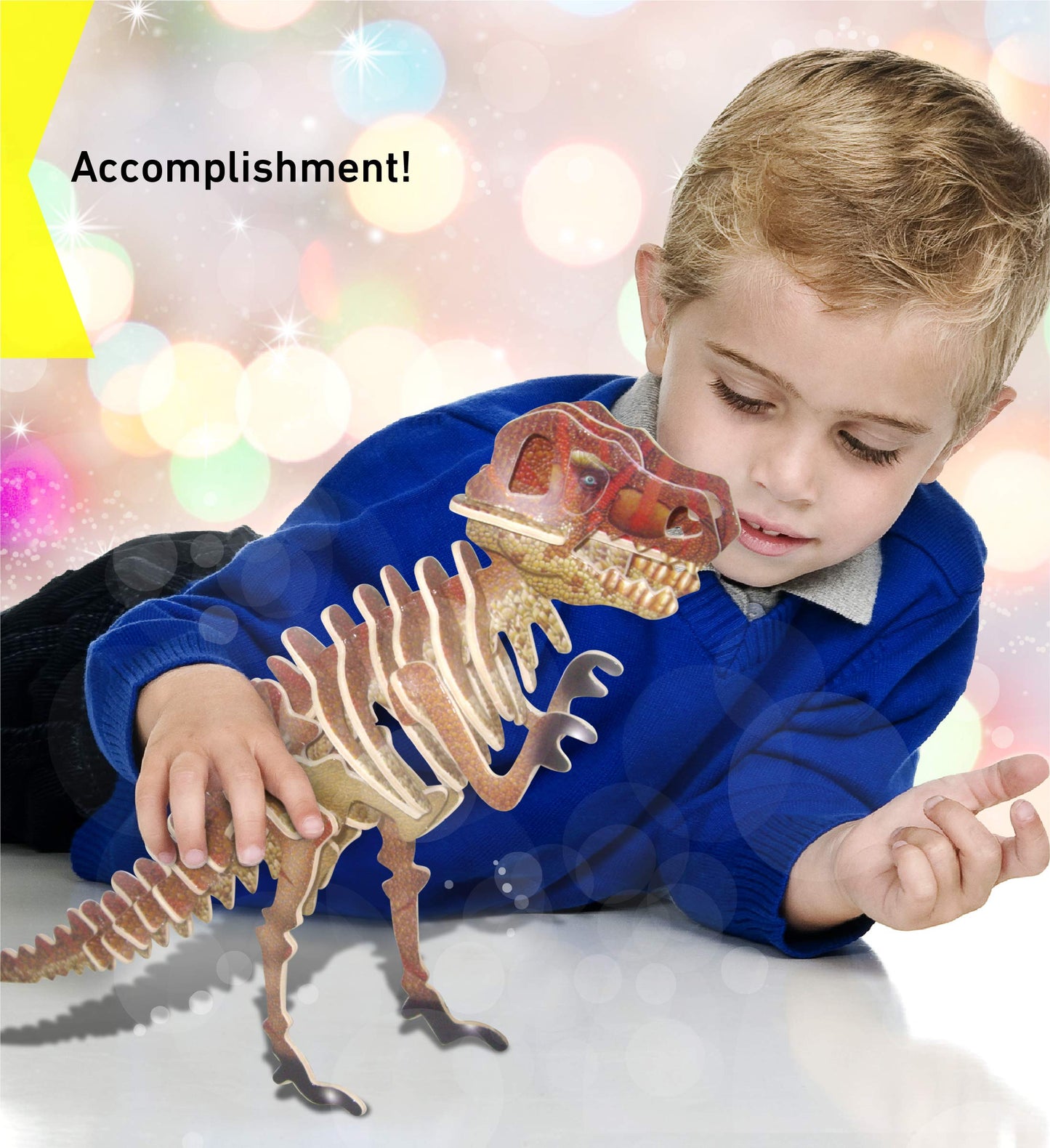 Jigsaw 3D Puzzle 28 Pieces 13"X3"X9.5", T-Rex