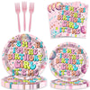 Its Me Hi Im The Birthday Girl Party Supplies - 80 Pcs Tableware Music Decorations Includes Paper Dinner Plates Napkins Forks Dinnerware for In My