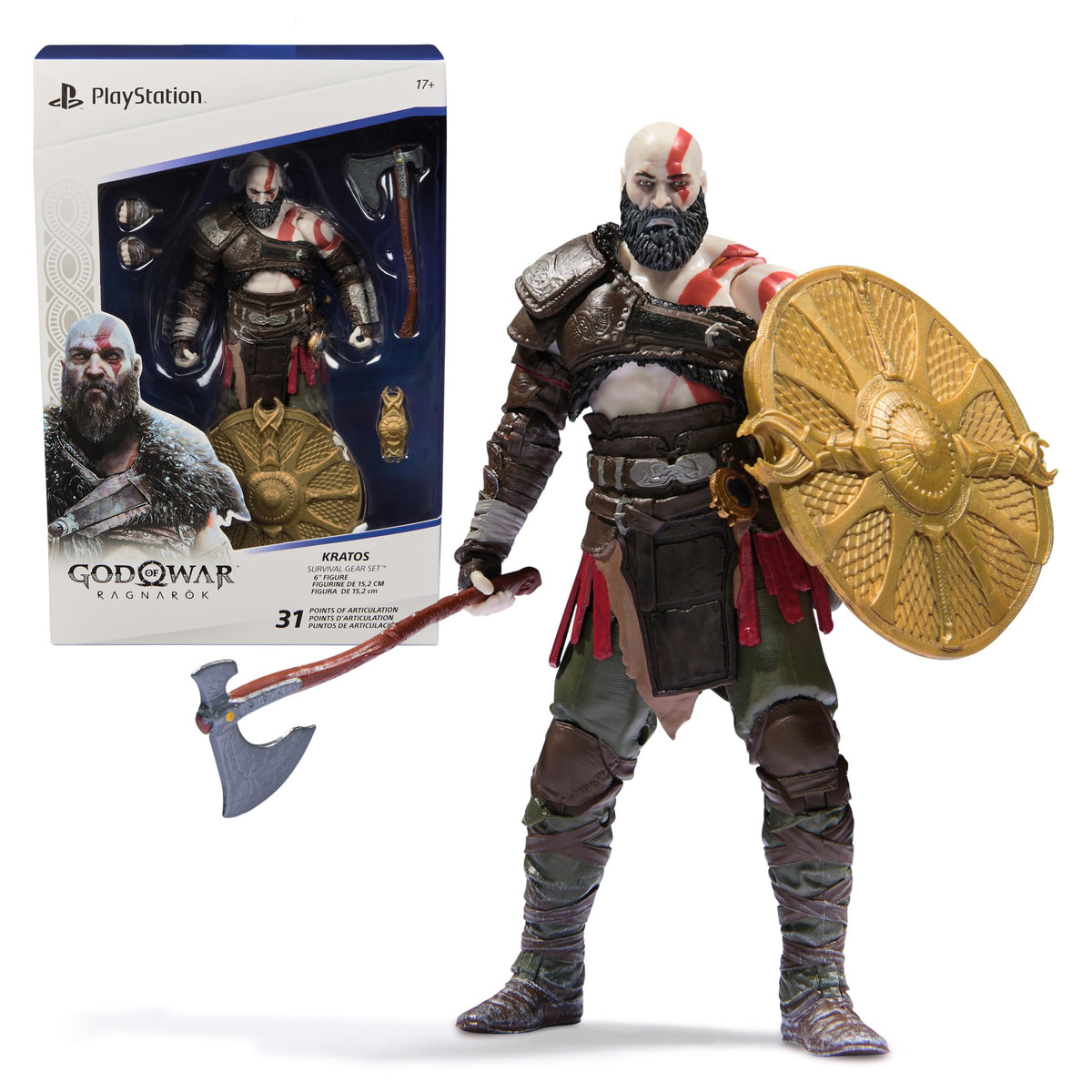 PlayStation God of War Ragnarok Kratos 6" Deluxe Figure