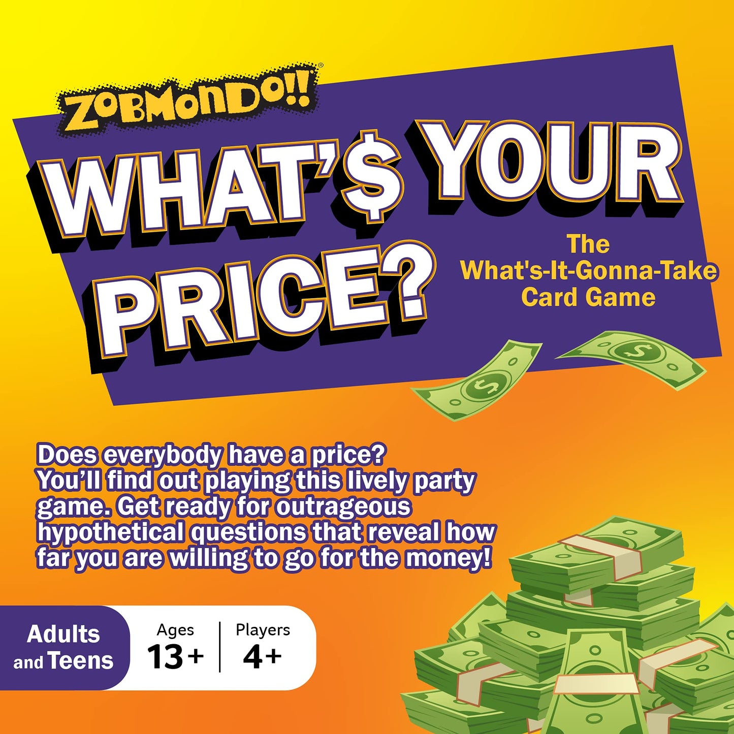 Zobmondo!! What's Your Price Card Game