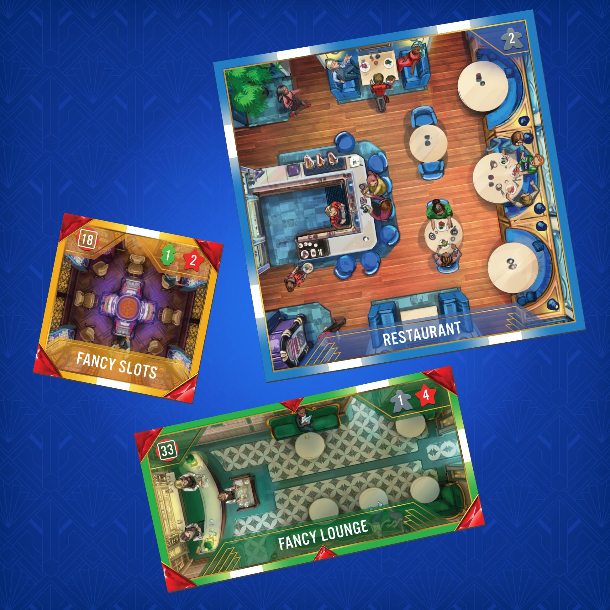 Renegade Game Studios: Vegas Showdown Strategy Board Game, Las Vegas Casino Building Game, Ages 14+, 3-5 Players, 75 Min
