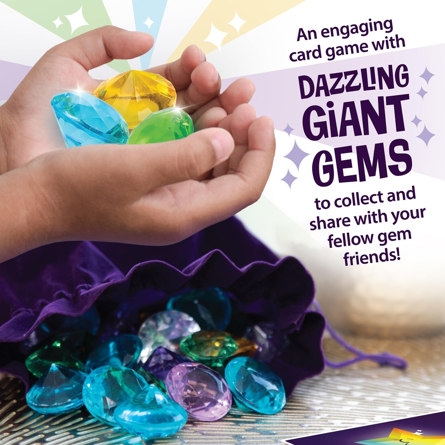 MindWare Best Gems Family Game for 5 Year Olds and up - Match Giant Gems to Earn Points, 2 to 4 Players