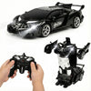 MUISHUYU Rechargeable Transform Remote Control Spider Car, Black Transforming RC Robot Toy 1:18, One-Key Deformation, 360° Drifting Vehicle for Kids