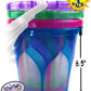 Matty's Toy Stop Beach Gear 6.5" Opaque Plastic Sand Buckets (Pails) Blue, Pink, Green & Purple Party Set Bundle - 4 Pack
