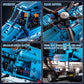 Powered Military Helicopter Building Blocks Set - 1521PCS Army Aircraft Bricks Model with Motor-Driven Rotors, Power Module & Mechanical Gear System