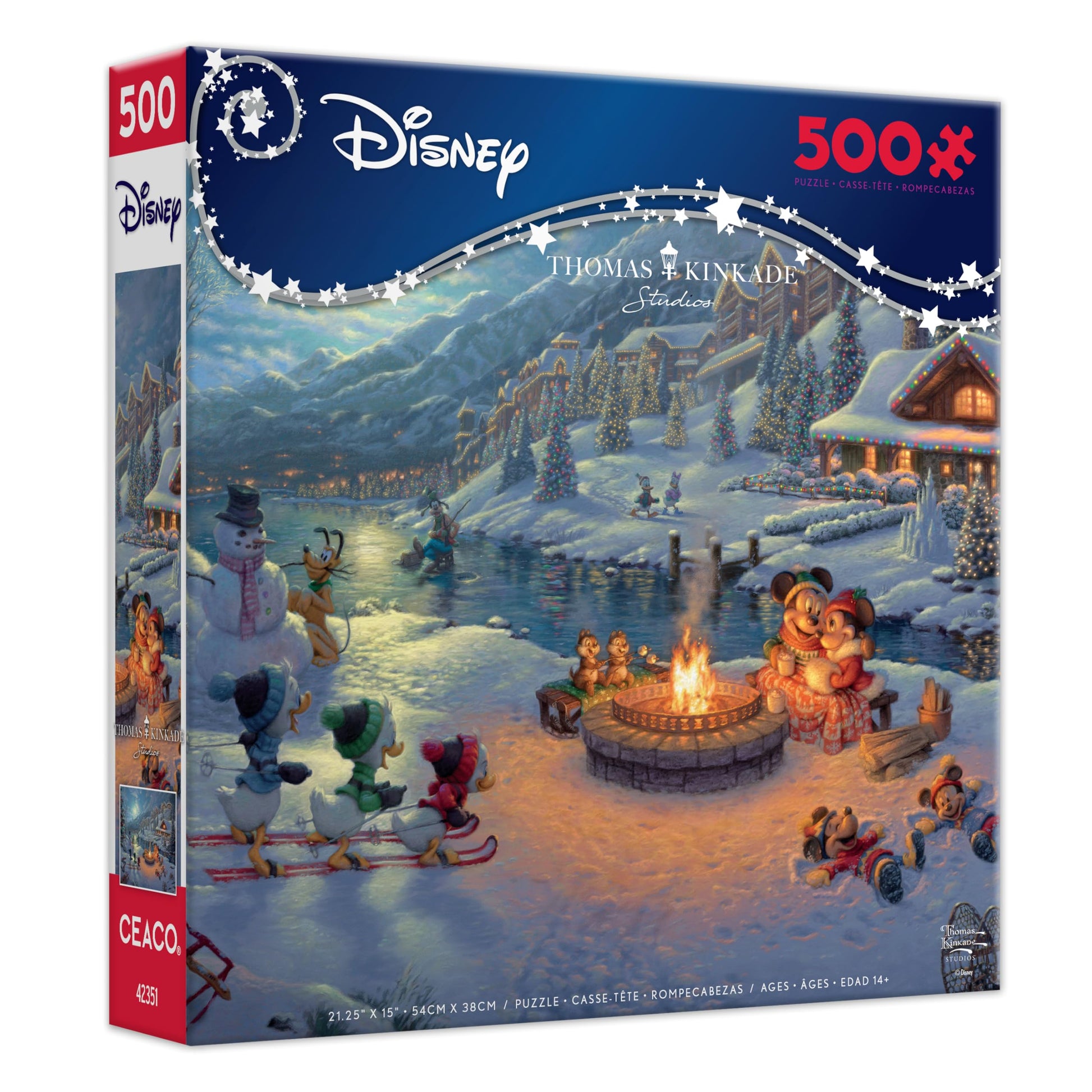 Ceaco - Thomas Kinkade Disney - Mickey and Minnie - 500 Piece Jigsaw Puzzle
