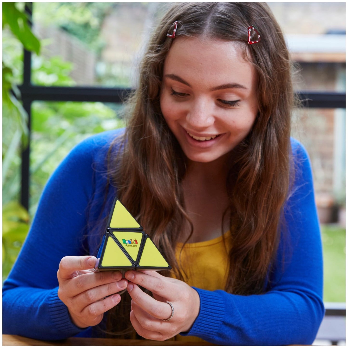 Rubik’s Cube, Pyramid, Rubik's Pyramid, Problem-Solving Brain Teaser, Classic Color-Matching Puzzle, Fidget Toy, Sensory Puzzle for Adults, Teens