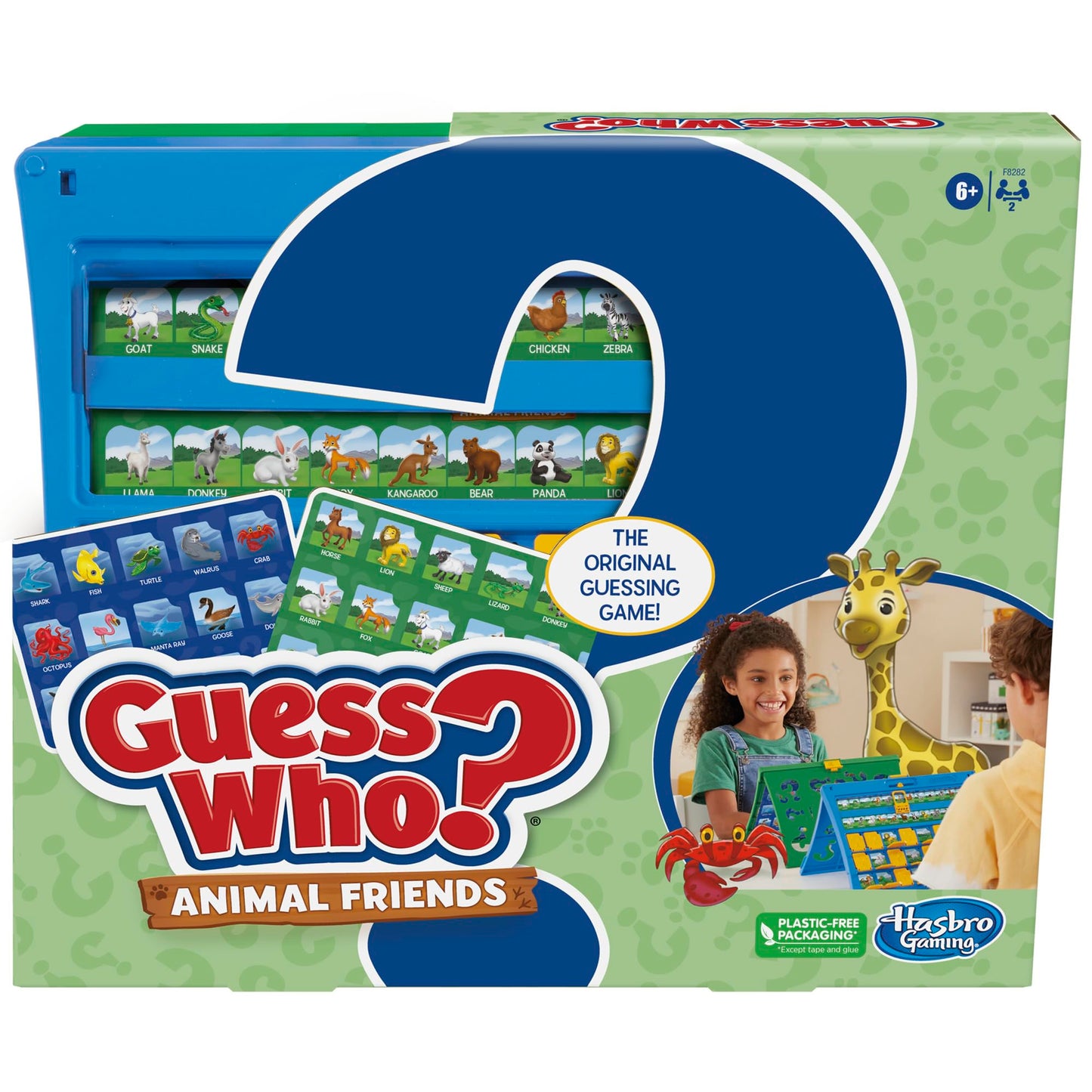 Hasbro Gaming Guess Who? Animal Friends Game | 2 Double-Sided Animal Sheets | 2-Player Board Games for Kids | Easter Gifts for Boys and Girls | Ages