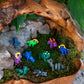 Itty Bitty’s at The Dino Park - Set of 10 Mini 3D Printed Dinosaurs | T-Rex Triceratops Stegosaurus & More | Collectible Toy Figures | Sensory Bin