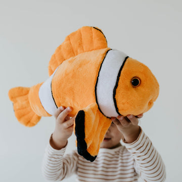 The Petting Zoo Clownfish Stuffed Animal Plushie, Gifts for Kids, Wild Onez Sealife Animals, Clownfish Plush Toy 15 inches