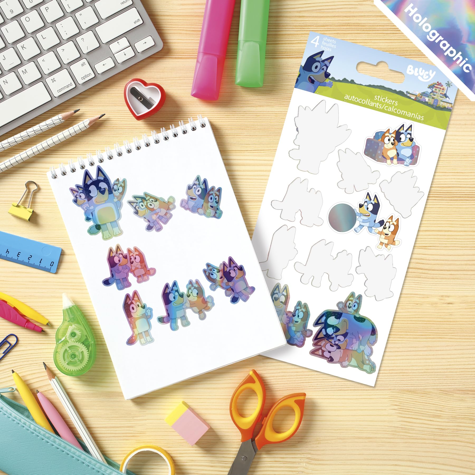 Bluey Holographic Stickers Pack