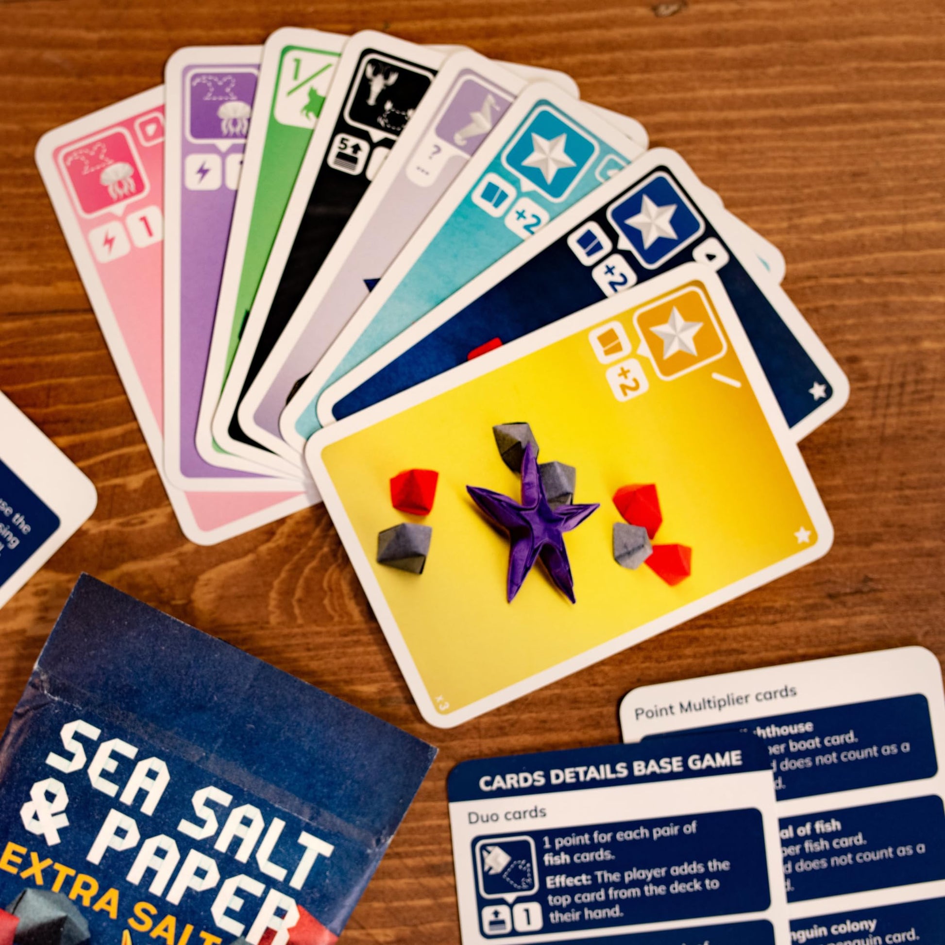Sea Salt and Paper Extra Salt Expansion - 8 New Cards with Exciting Effects! Fast-Paced Strategy Game for Kids & Adults, Ages 8+, 2-4 Players, 30-45