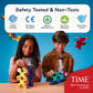 Clixo Sparkle Pack - 34-Piece Magnetic Building Set with Holographic Patterns | Create Necklaces, Bracelets & Headpieces | Flexible STEAM Toy for Kids
