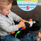 Buckle Toy - Blizzard Penguin Stuffed Animal - Montessori Learning Activity Toy - Develop Motor Skills and Problem Solving - Counting and Color