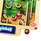 Upbounders® Alma’s Way™ Coconuts Wooden Pinball - Hand-Held Travel Pinball Toy for Kids 3+ - Island Adventure Screen-Free Play