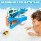 Tub Works® Splash Wheels™ Bathtime Raceway Car Ramp Toddler Bath Toy | Race Car Track with 2 Water-Activated Light-Up Racers | Light Up Bath Toys