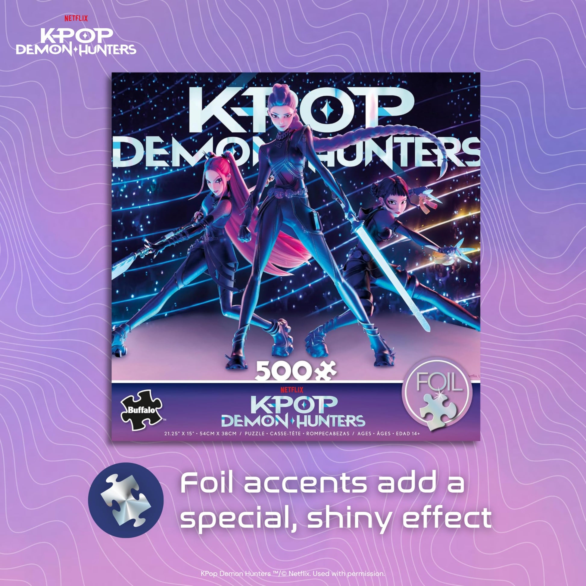 Ceaco - Kpop Demon Hunters HUNTR/X Battle - 500 Piece Puzzle for Adults