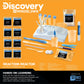 Discovery™ Reaction Lab Chemistry Set - 41 STEM Experiments for Kids| Includes Black Light Pen, Crystal Growing, Slime, Goo| Educational Learning Toy|
