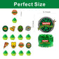 25pcs For Turtles Cartoon Birthday Decorations with 24pcs Cupcake Toppers, 1pcs Cake Topper for Birthday Party Supplies.
