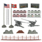 BMC WW2 Secret Stronghold - 36pc Plastic Army Men German Bunker Playset