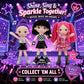 June Garden Lina Sparkle 15" Kpop Inspired Plush Doll - Pink Yarn Hair Soft Doll with Sparkly Pop Star Outfit, Pretend Play Fashion Doll Gift