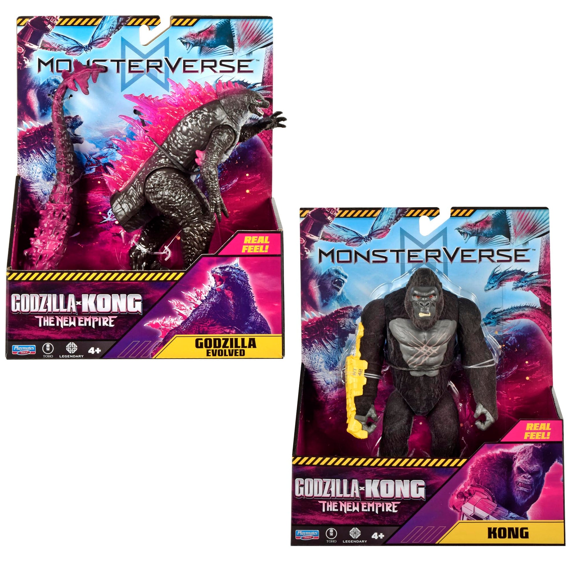 MonsterVerse Real Feel Kong & Godzilla 2-Pack by Playmates Toys