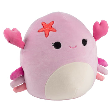 Squishmallows Original 10-Inch Cailey The Pink Crab - Official Jazwares Plush - Collectible Soft Squishy Stuffed Animal Toy - Gift for Kids, Girls