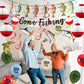 Gone Fishing Party Decorations Kit Include Hanging Banner Swirl Balloons (Gone Fishing)