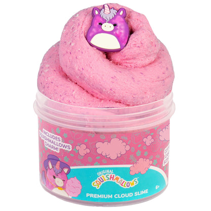 Original Squishmallows Premium Cloud Slime - Lola The Unicorn, Cotton Candy Scent