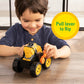 TOMY Monster Treads John Deere Flipper Truck Toy - 2-in-1 Transforming Dump Truck and Loader Toy with Heavy Duty Tires - Kids Construction Toys - Ages