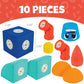 Blockaroo Magnetic Foam Building Blocks - 10-Piece Tug Boat, Bath Toys for Toddlers, Preschool Toys, Bathtub Toys, Sensory Toys, Blocks for Toddlers