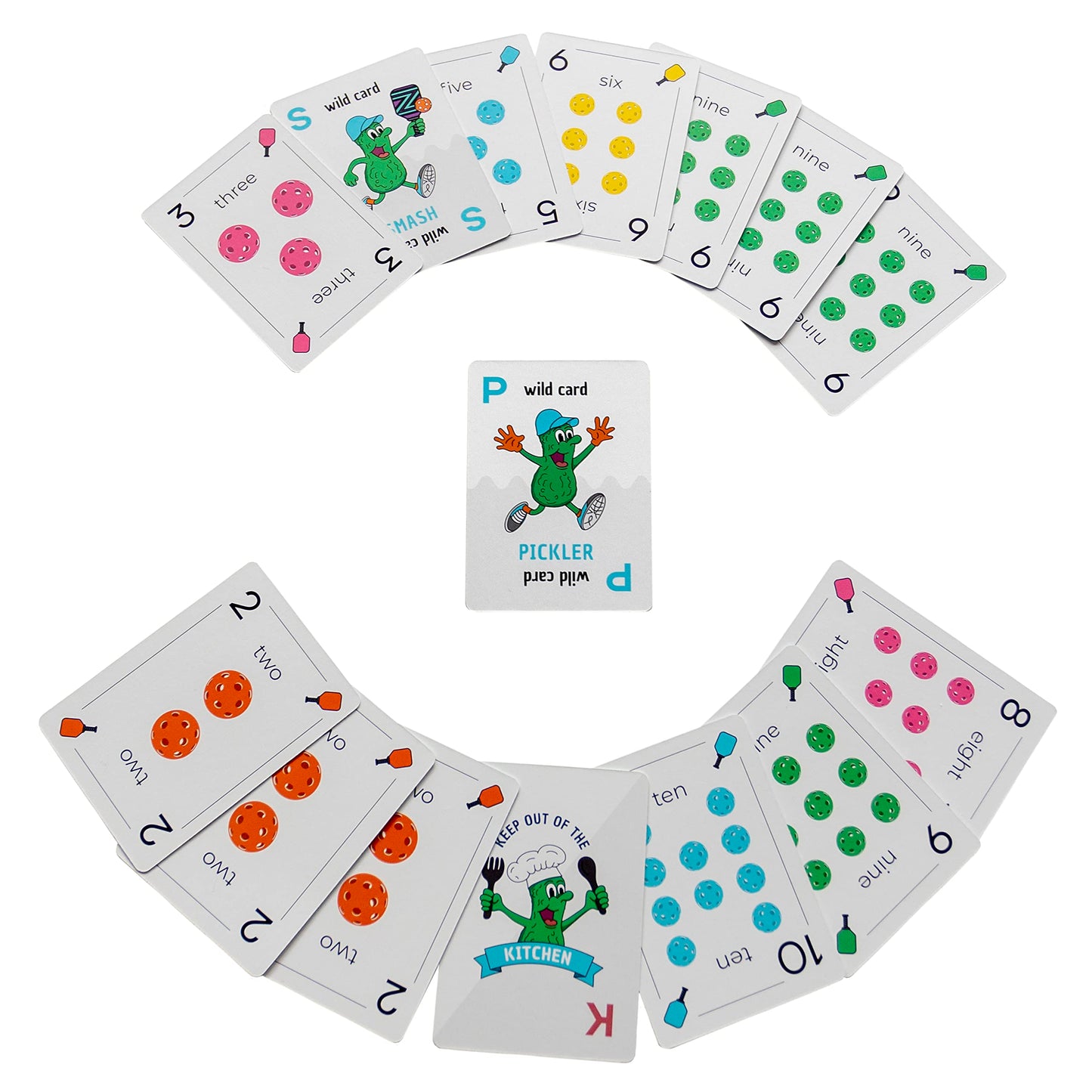PCG Pickleball Playing Cards Game, Strategy, Luck, and Fun for Adults, 2 or 4 Players - Perfect for Family Game Nights, Card Games for Adults, Family