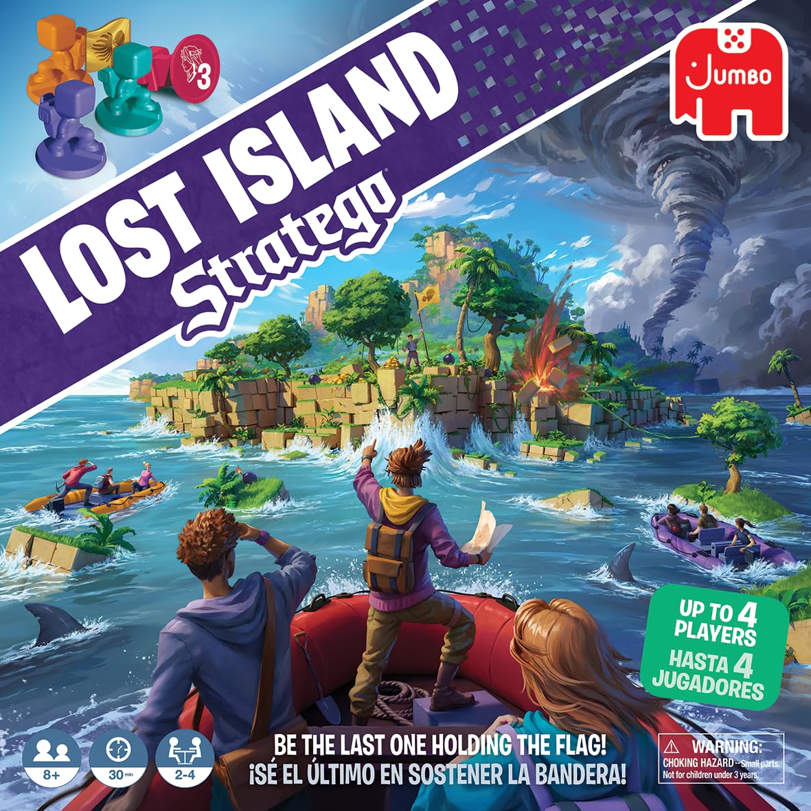 Stratego Lost Island, Fun Multiplayer Family Strategy Game, 2-4 Players, Aged 8 Years Plus
