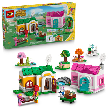 LEGO Animal Crossing Creative Houses: Seasons of Fun Building Toy - Pretend Play Set for Girls & Boys, Ages 7+ - Create 2 Houses W/1 Set of Building