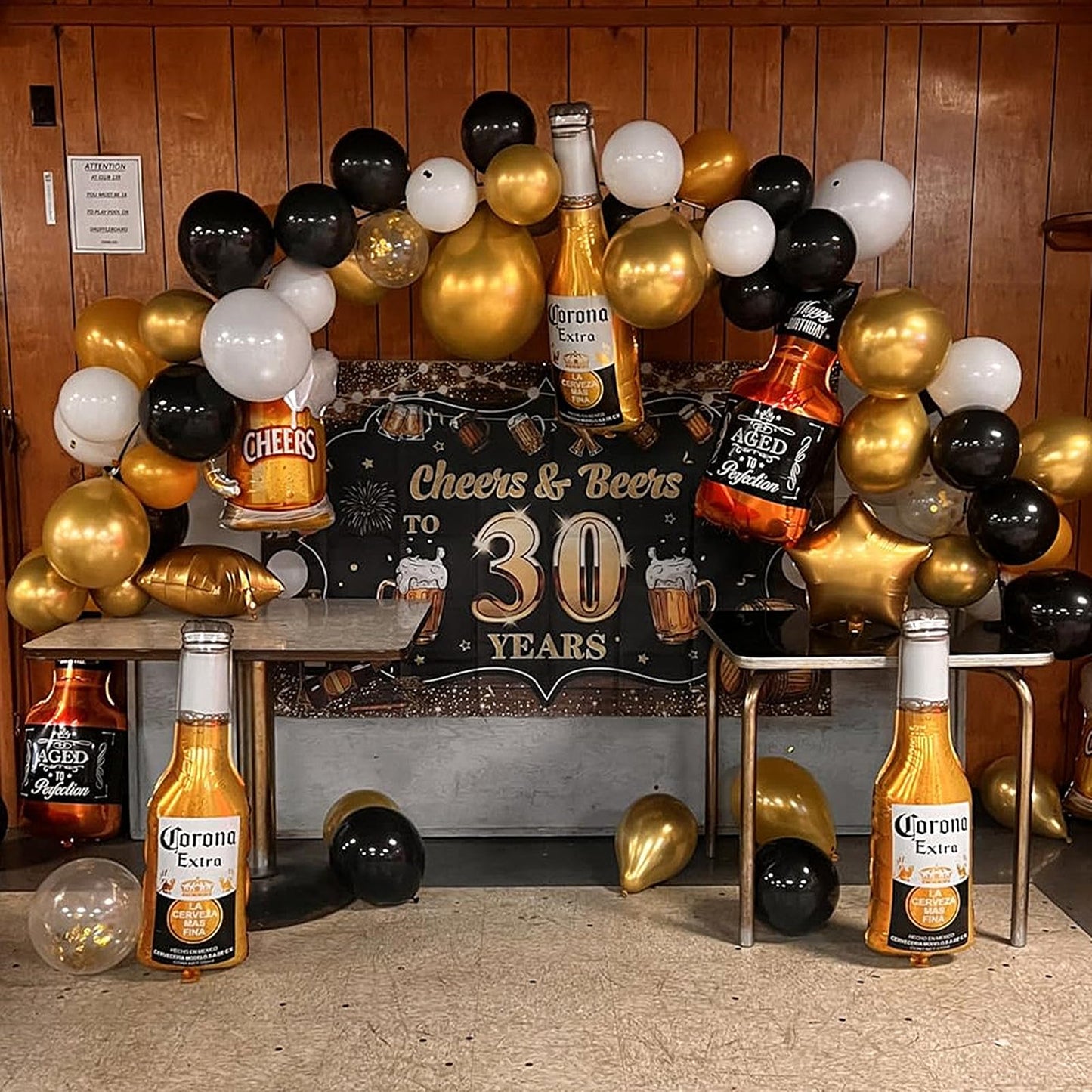 12PCS Corona Whiskey Bottle Beer Mug Mylar Helium Balloons, Men Women Boys Girls Beer Themed Birthday Bachelor Party Decoration, Engagement Decoration