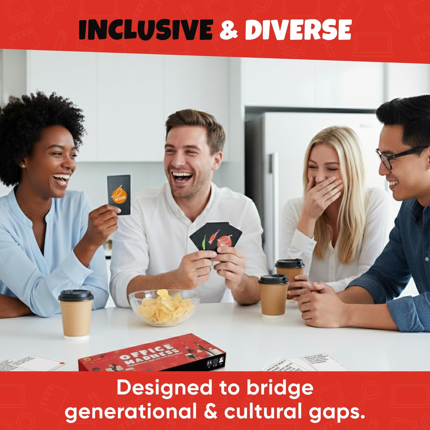 Team Building Card Game with 150 Icebreakers and Funny Questions | 3-in-1 Funny Office Game and Conversation Starter | Perfect for an Office Party or