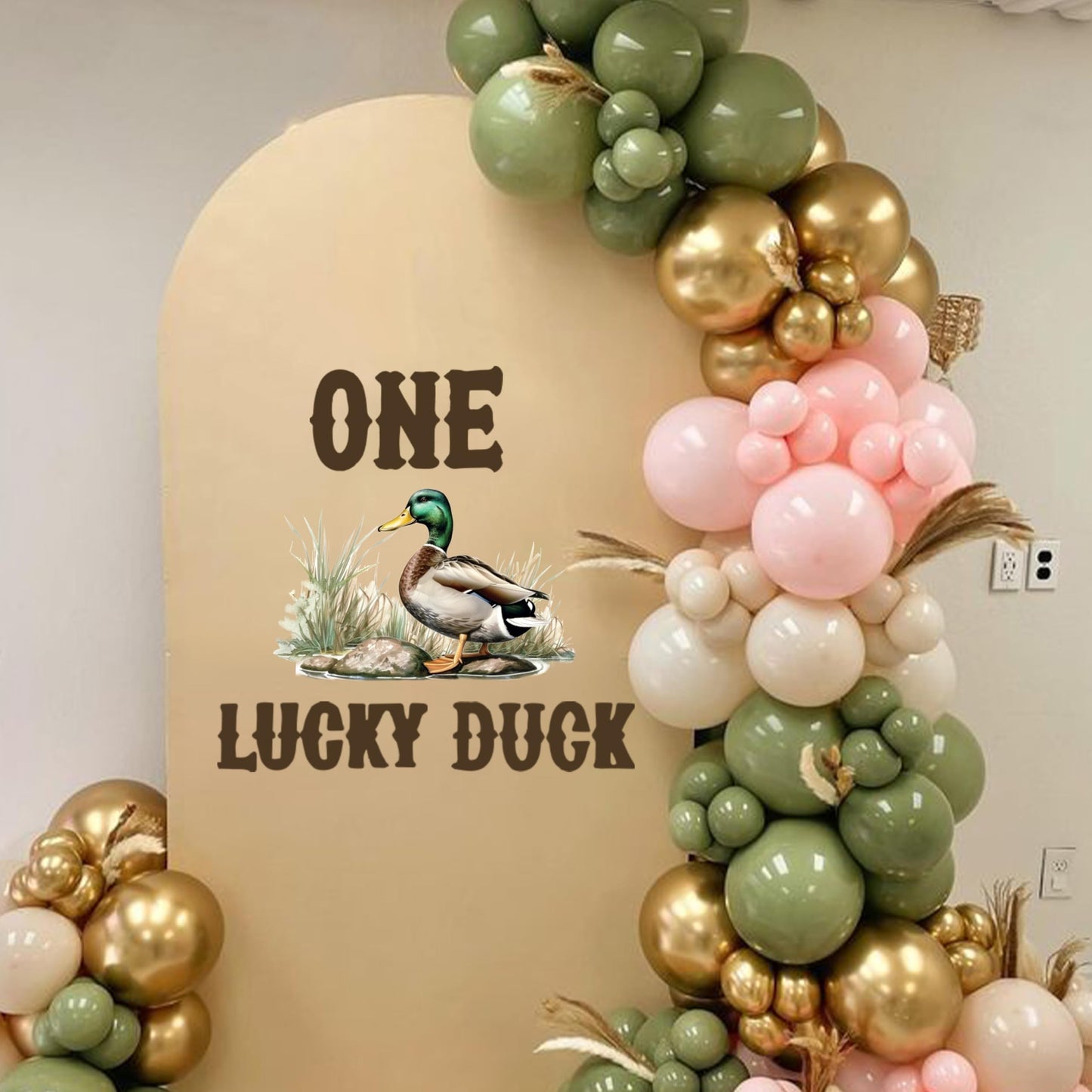 One Lucky Duck Frist Birthday Decal